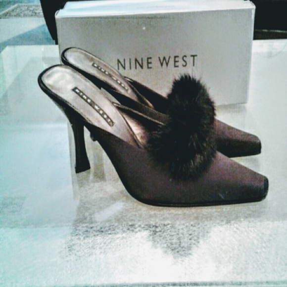 9 NINE WEST BLACK SHOES/ MULES SIZE 8.5 L… - Picture 1 of 6